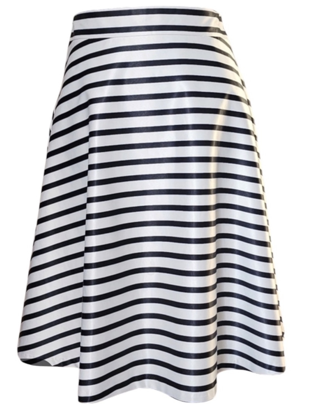 The Limited Striped A line Skirt Satin Size 10
